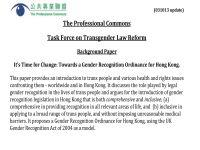 (English) Task Force on Transgender Law Reform